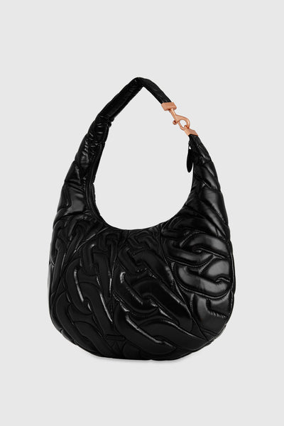 Rebecca Minkoff Chain Quilt Croissant Hobo Väska Dam Svarta | Sverige-8661513