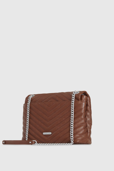 Rebecca Minkoff Edie Flap Axelväska Dam Bruna | Sverige-135816