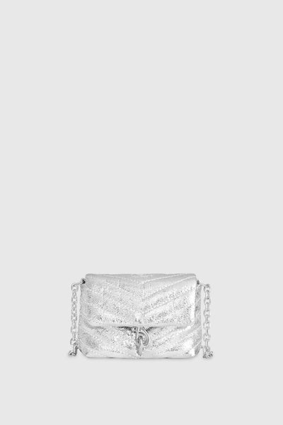 Rebecca Minkoff Edie Quiltad Micro Crossbody Väska Dam Silver | Sverige-133618