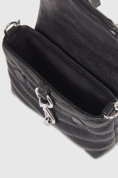 Rebecca Minkoff Edie Quiltad Micro Crossbody Väska Dam Svarta | Sverige-663858