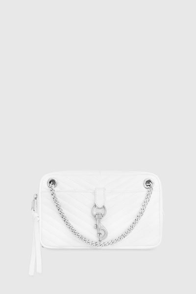 Rebecca Minkoff Edie Zip Axelväska Dam Vita | Sverige-611383