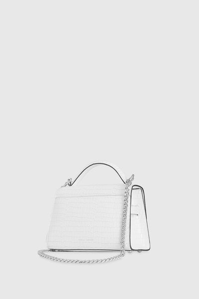 Rebecca Minkoff Lou Top Handle Crossbody Väska Dam Vita | Sverige-586131