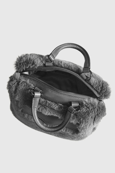 Rebecca Minkoff M.A.B. Bittie Fur Crossbody Väska Dam Grå | Sverige-8336116