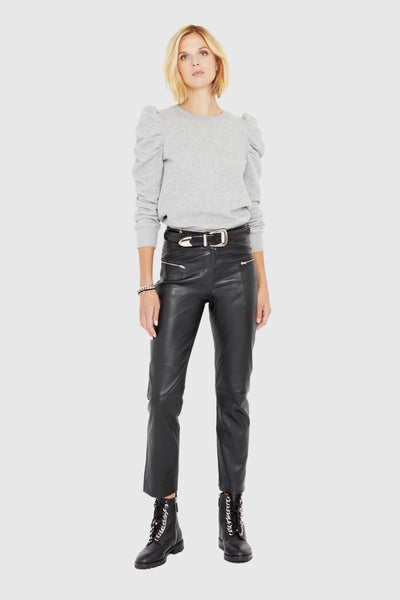 Rebecca Minkoff Poppy Läder Leggings Dam Svarta | Sverige-813836