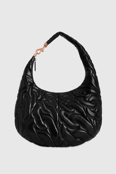 Rebecca Minkoff Chain Quilt Croissant Hobo Väska Dam Svarta | Sverige-8661513