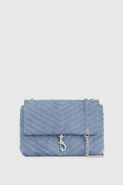 Rebecca Minkoff Edie Flap Axelväska Dam Blå | Sverige-6653818